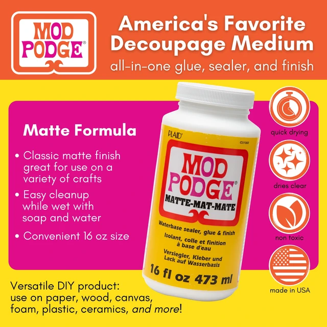 Alt view image 5 of 5 - Mod Podge Matte Finish 16 fl oz