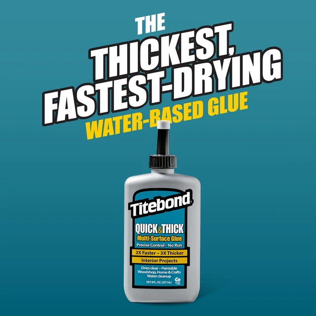 Alt view image 3 of 6 - Titebond 16oz Quick and Thick Wood Glue