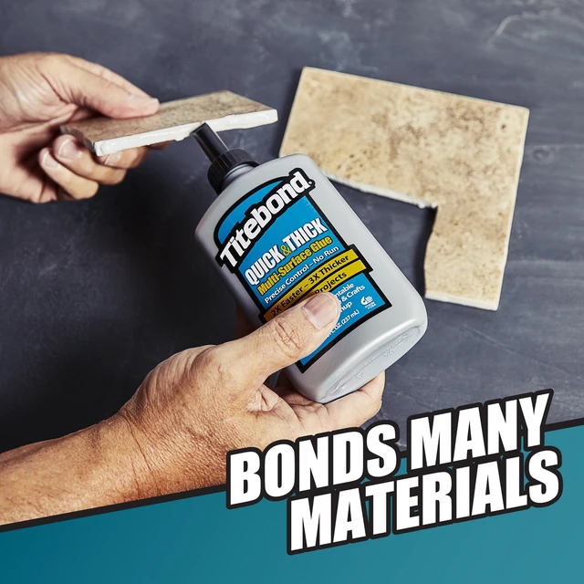 Alt view image 6 of 6 - Titebond 16oz Quick and Thick Wood Glue