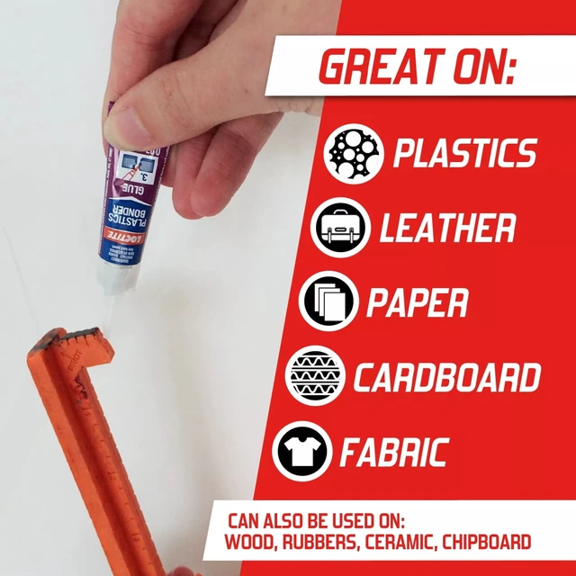 Alt view image 3 of 5 - Loctite Super Glue Plastics Bonding System, 1-0.14oz Activator Stick + 1-0.07oz Glue Tube, Clear, 0.21fl oz Kit