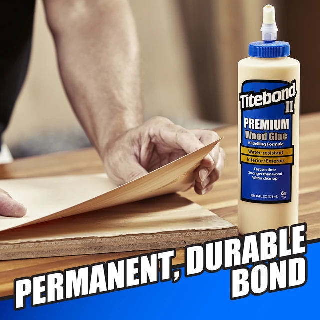 Alt view image 5 of 6 - Franklin International 5004 Titebond II Weatherproof Exterior Wood Glue 16OZ