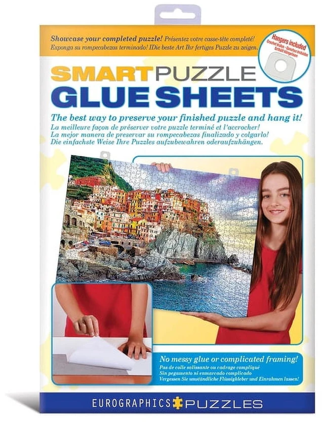 Main image of Eurographics Individual Puzzle Glue Sheets, 8 Sheets