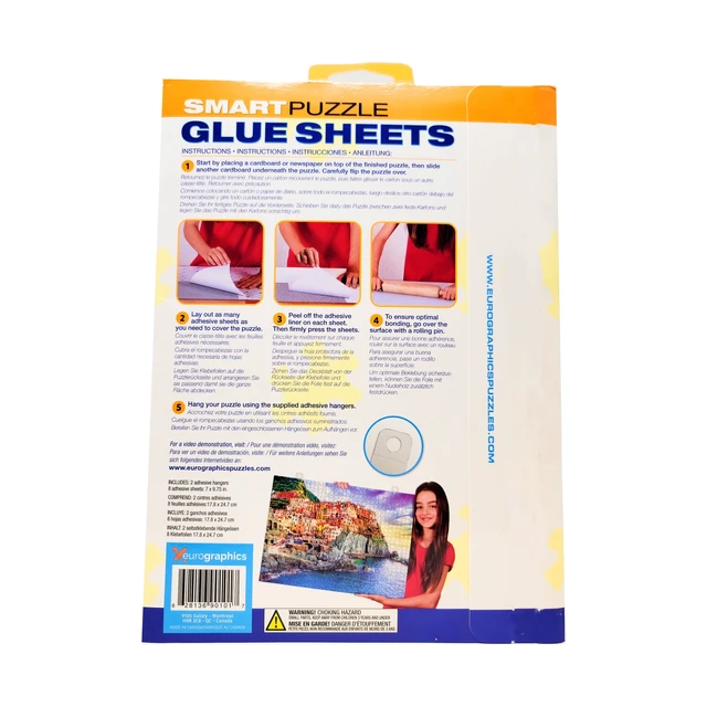 Alt view image 4 of 6 - Eurographics Individual Puzzle Glue Sheets, 8 Sheets