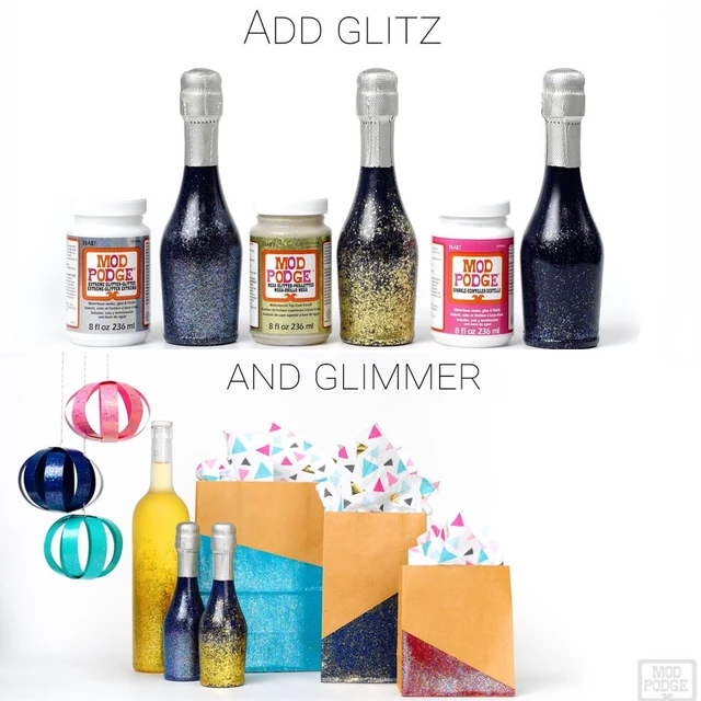 Alt view image 3 of 7 - Mod Podge Sparkle Liquid Sealer, Glue, and Finish, 8fl oz