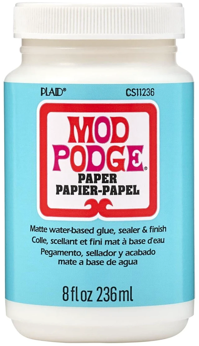 Main image of Mod Podge Paper Glue, Sealer and Finish, 8 Fl Oz, Matte