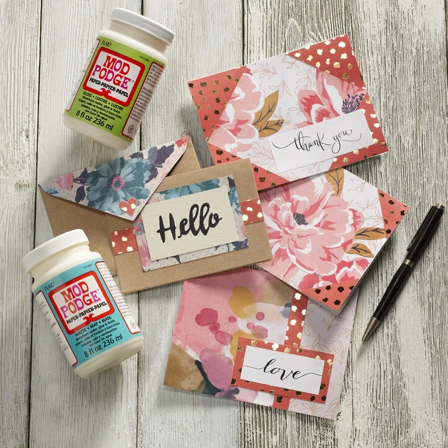 Alt view image 5 of 5 - Mod Podge Paper Glue, Sealer and Finish, 8 Fl Oz, Matte