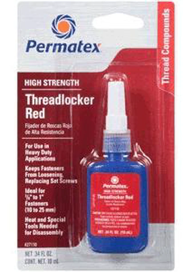 Main image of Permatex 27110 High Strength Threadlocker Red 10ml