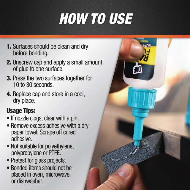 Alt view image 2 of 5 - DAP RapidFuse 0.85 oz Clear Super Glue