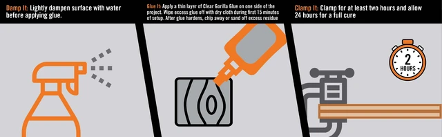 Alt view image 2 of 5 - Gorilla Clear Glue, 1.75Ounce Bottle (51mL), 24-Hour Dry Time