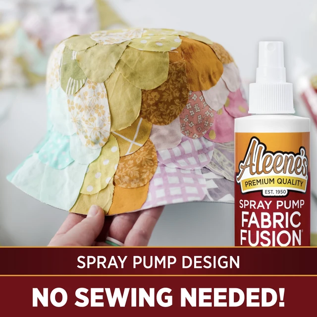 Alt view image 2 of 5 - Aleene's Fabric Fusion Spray Pump 8 fl oz, Dries Clear, Permanent Fabric Adhesive Glue