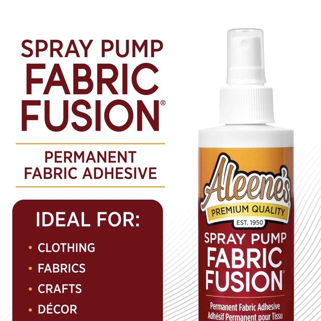 Alt view image 3 of 5 - Aleene's Fabric Fusion Spray Pump 8 fl oz, Dries Clear, Permanent Fabric Adhesive Glue