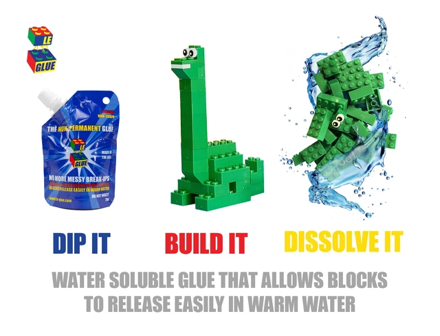Alt view image 2 of 7 - Le Glue Temporary Adhesive for Plastic Building Blocks