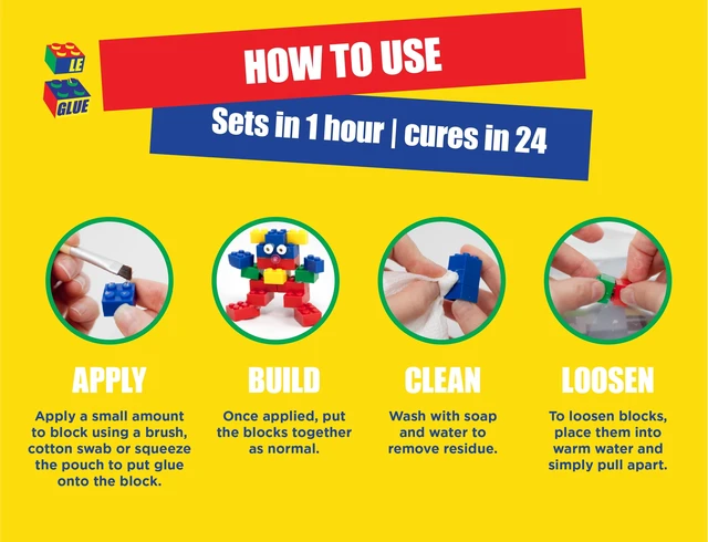 Alt view image 7 of 7 - Le Glue Temporary Adhesive for Plastic Building Blocks