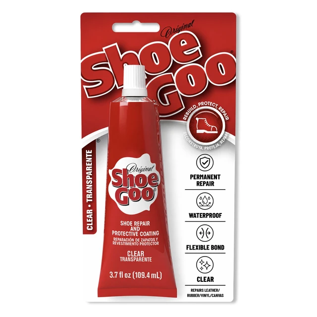 Main image of Eclectic Shoe Goo Adhesive Glue for Shoe Repair, Clear, 110010, 3.7 fl. oz.