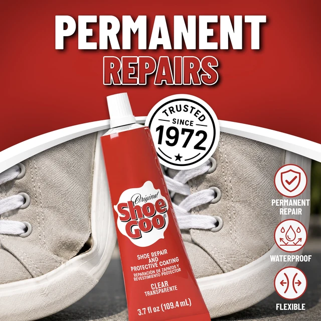 Alt view image 2 of 6 - Eclectic Shoe Goo Adhesive Glue for Shoe Repair, Clear, 110010, 3.7 fl. oz.