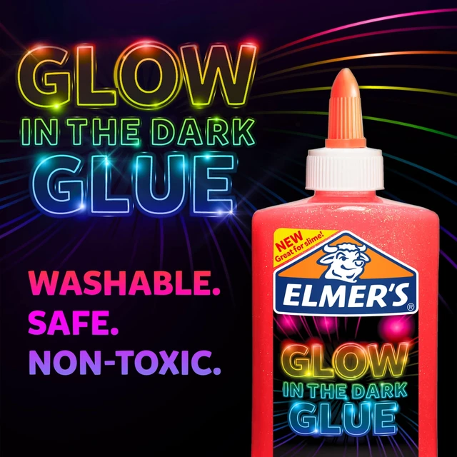Alt view image 2 of 5 - Elmer's Glow-in-the-Dark Liquid Glue, Washable, Pink, 5oz