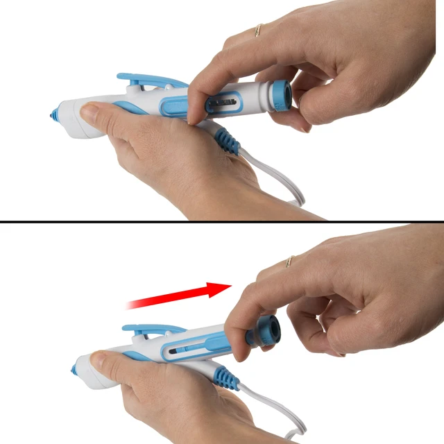 Alt view image 2 of 5 - Westcott Hot Glue Pen for Craft, Blue/White, 1 Count, 2-Minute Dry Time
