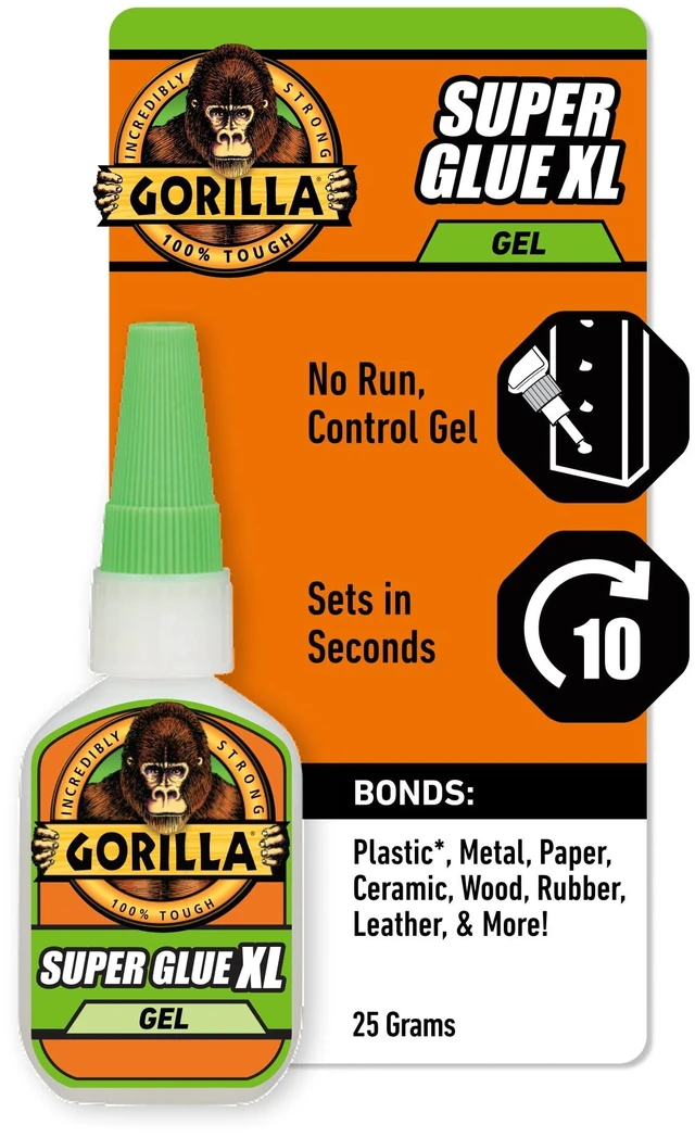 Main image of Gorilla Clear Super Glue XL, 25g Bottle