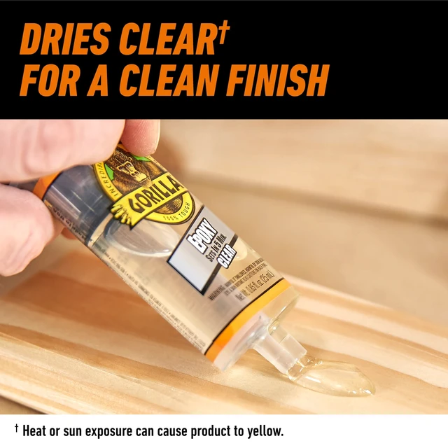 Alt view image 3 of 6 - Gorilla Glue Epoxy Resin and Hardener Clear 0.85oz Syringe