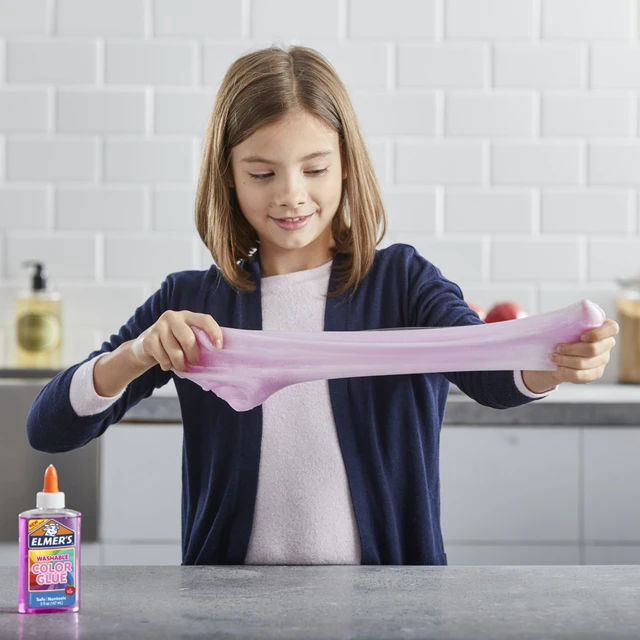 Alt view image 3 of 5 - Elmer's Washable Translucent Color Glue, Pink, 5oz, Great for Making Slime