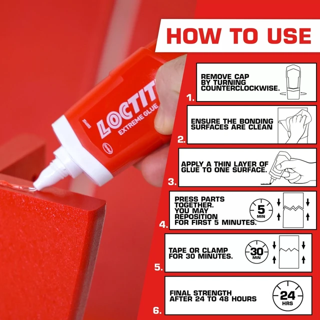 Alt view image 3 of 5 - Loctite Extreme Glue 1.62oz Clear, Pack of 1