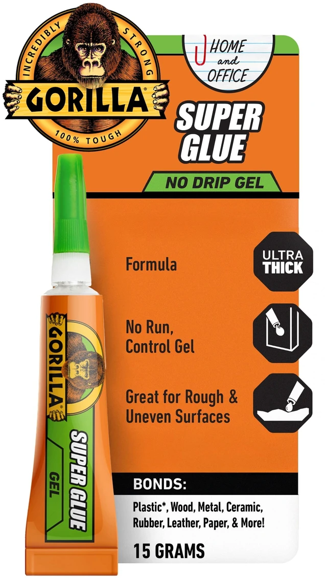Main image of Gorilla Glue No Drip Gel, Precision Tip, 15 Gram, Dries in 10-45 Seconds