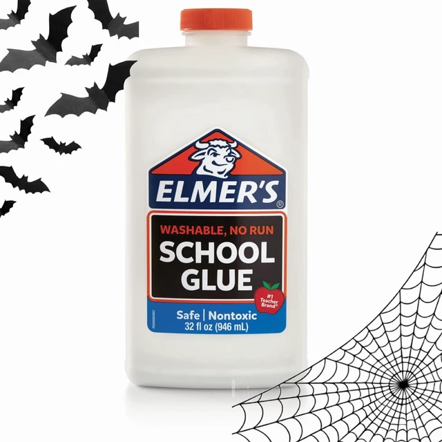 Main image of Elmer's Liquid School Glue, 1-Quart (32 oz.), White, Washable, Great for Making Slime, Dry Time 5 Min
