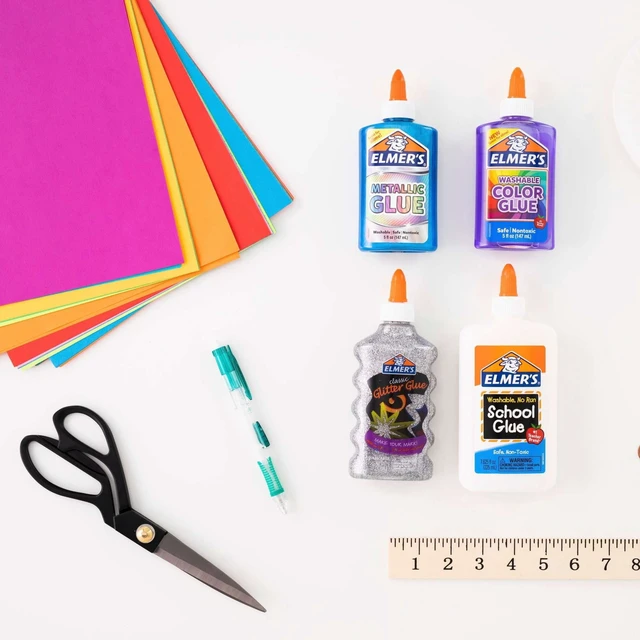 Alt view image 3 of 6 - Elmer's Liquid School Glue, 1-Quart (32 oz.), White, Washable, Great for Making Slime, Dry Time 5 Min
