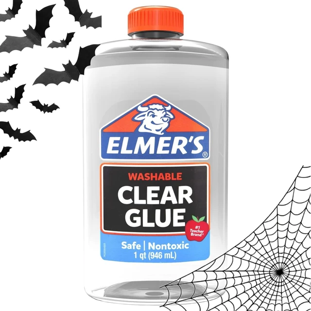 Main image of Elmer's Liquid School Glue, Clear, Washable, 32oz., 5-Min Dry Time