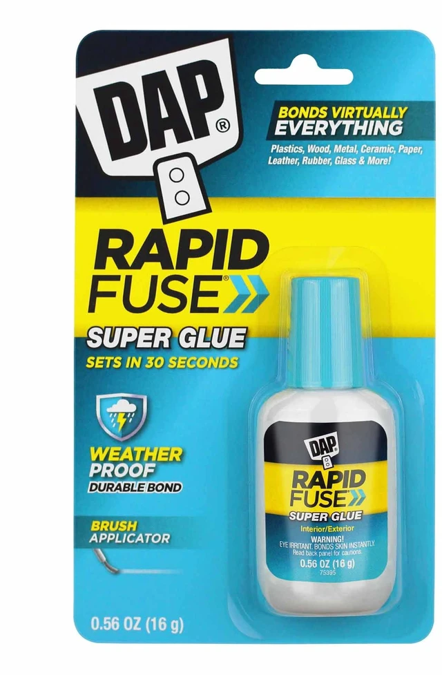Main image of DAP RapidFuse 0.56 oz Clear Super Glue Brush Applicator