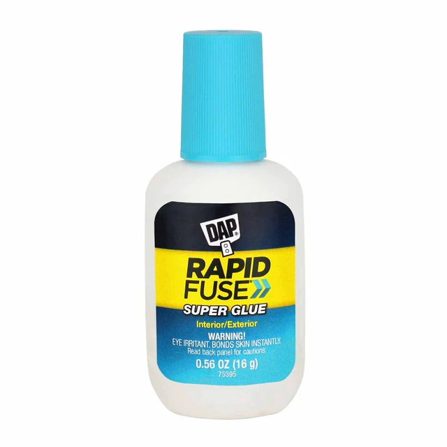 Alt view image 4 of 5 - DAP RapidFuse 0.56 oz Clear Super Glue Brush Applicator