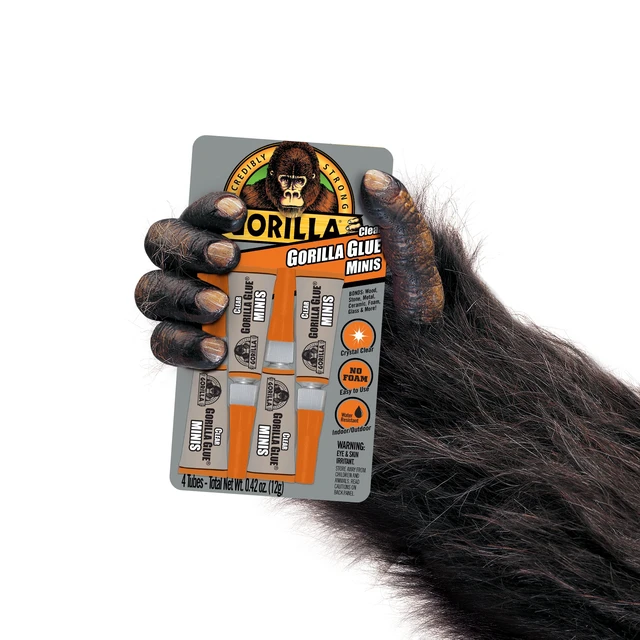 Alt view image 4 of 5 - Gorilla Clear Glue Mini 3g Tubes, 4 Count, Total 12g (0.42 Oz)
