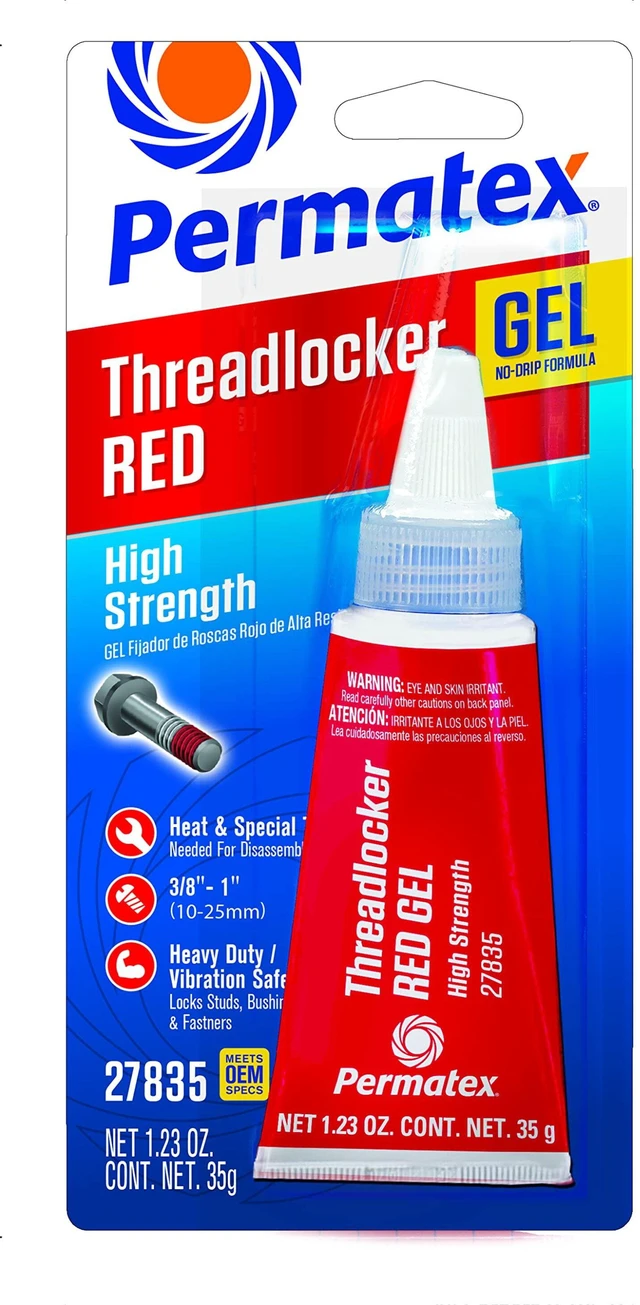Main image of Permatex 27835 Threadlocker Red Gel, High Strength, 35g