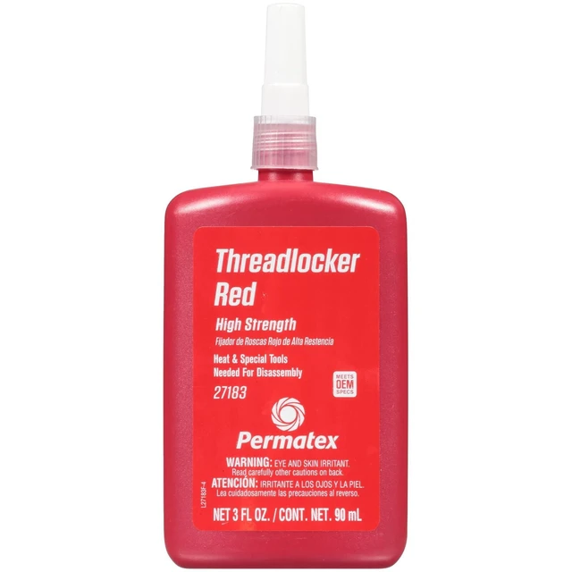 Alt view image 3 of 6 - Permatex 27835 Threadlocker Red Gel, High Strength, 35g