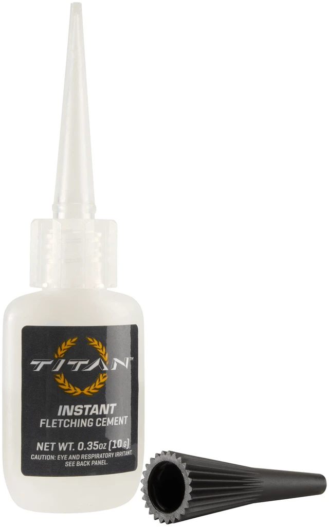 Alt view image 3 of 5 - Allen Company Archery Fletching Glue Cement 0.35 oz Clear for Carbon, Fiberglass, Aluminum, Wood Arrows