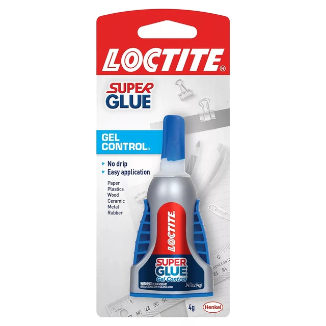 Alt view image 3 of 5 - Loctite Super Glue Gel Control, Clear, 0.14 fl Oz Bottle, 2 Pack