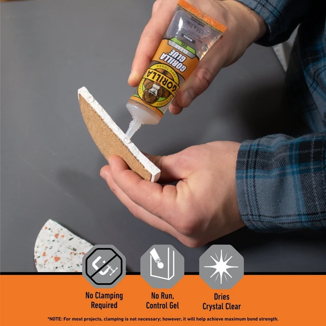 Alt view image 6 of 6 - Gorilla Glue Clear Gel 1.75oz Tube, Pack of 1 - Craft