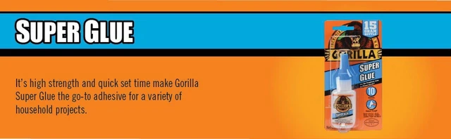 Alt view image 6 of 6 - Gorilla Glue Super Glue 20g Bonus Bottle