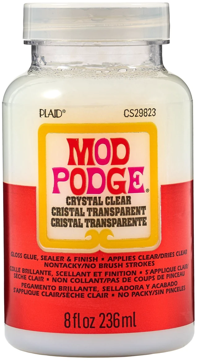 Main image of Mod Podge Crystal Clear Glue, Sealer & Finish, Gloss, 8 fl oz