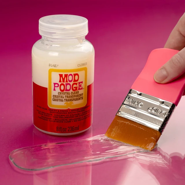Alt view image 6 of 6 - Mod Podge Crystal Clear Glue, Sealer & Finish, Gloss, 8 fl oz