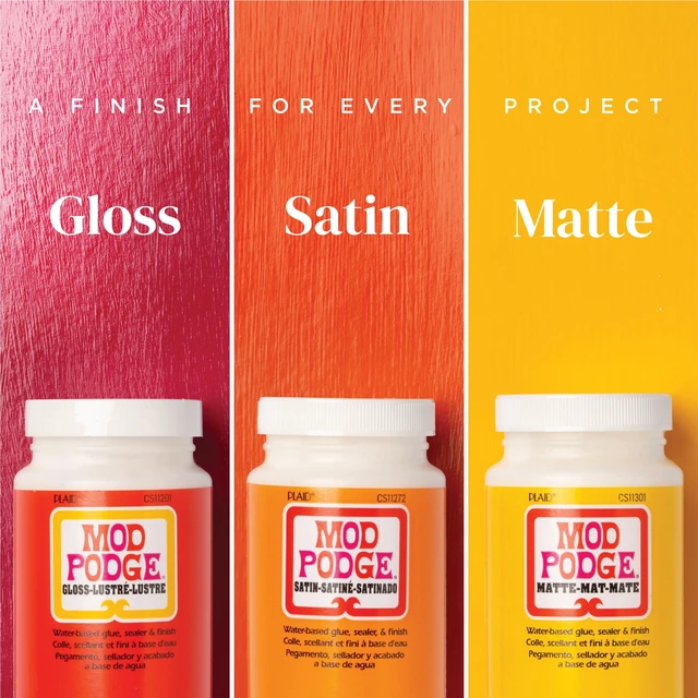 Alt view image 3 of 6 - Mod Podge Crystal Clear Glue, Sealer & Finish, Gloss, 8 fl oz
