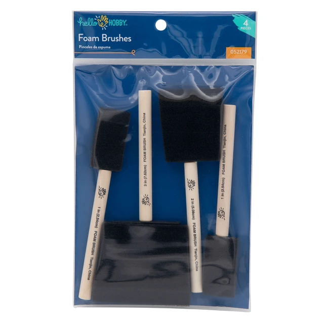 Alt view image 2 of 3 - Mod Podge Gloss Sealer Glue and Finish Bundle with Hello Hobby 4-Piece Foam Brush Craft