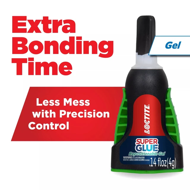 Alt view image 3 of 5 - Loctite Super Glue Extra Time Control, 4 Pack, 0.14fl oz, Clear