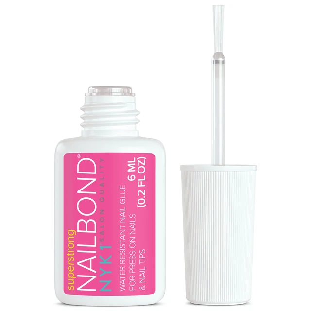 Alt view image 2 of 6 - NYK1 NailBond Super Strong Brush-on Nail Glue for Press-ons, Tips & Fake Nails, 6ml/0.2fl oz