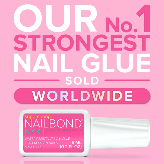 Alt view image 4 of 6 - NYK1 NailBond Super Strong Brush-on Nail Glue for Press-ons, Tips & Fake Nails, 6ml/0.2fl oz