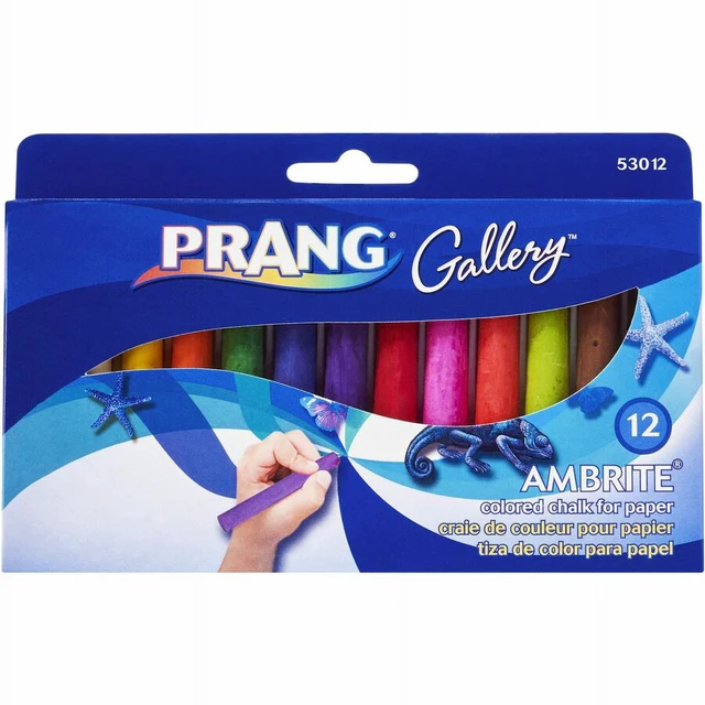 Alt view image 4 of 6 - Dixon DIX53012 Gallery Ambrite Colored Chalk, 12/Box, Assorted