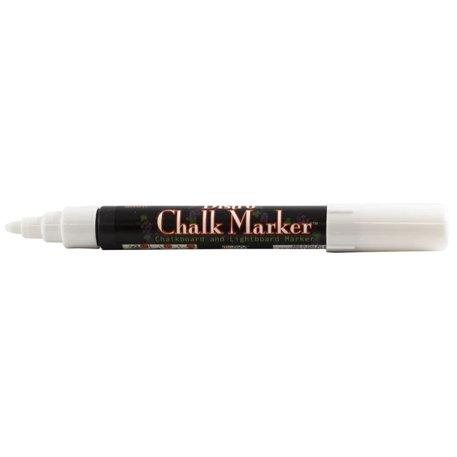Alt view image 2 of 2 - Marvy Uchida Broad Point Chalk Marker, White, 1 Pack