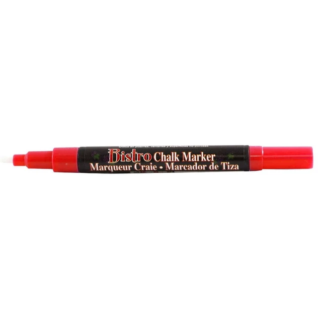 Alt view image 2 of 2 - Marvy Uchida Fine Point Chalk Marker, Red, 1/Pack