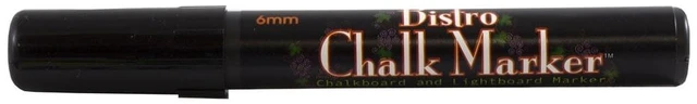 Main image of Marvy Uchida Broad Point Chalk Marker, Black, 1/Pack