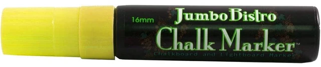 Main image of Marvy Uchida Jumbo Point Chalk Marker, Neon Yellow, 1-Pack